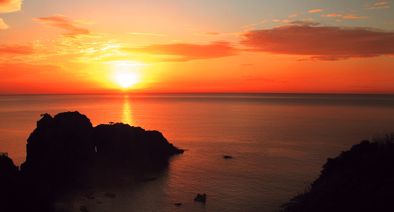 日本的夕阳百选　天草西海岸的夕阳美景